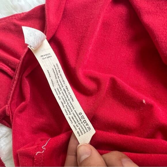 INTIMATELY FREE PEOPLE GIA RED LACE TRIM BODYSUIT SIZE SMALL - Picture 7 of 7